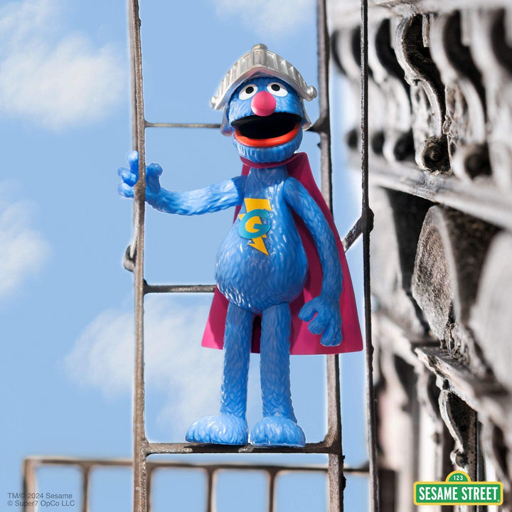 Super7 x SESAME STREET - SUPER GROVER, SHERLOCK HEMLOCK, MR. HOOPER, BIG BIRD Re