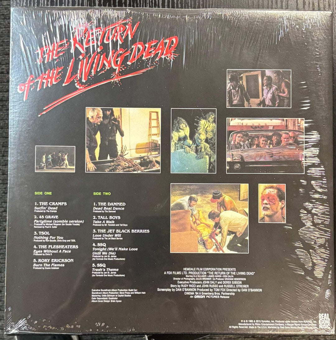 Return Of The Living Dead - Soundtrack O.S.T. (Toxic Waste Green) Vinyl LP Recor