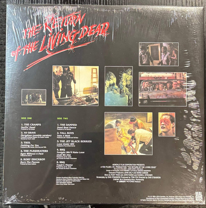 Return Of The Living Dead - Soundtrack O.S.T. (Toxic Waste Green) Vinyl LP Recor