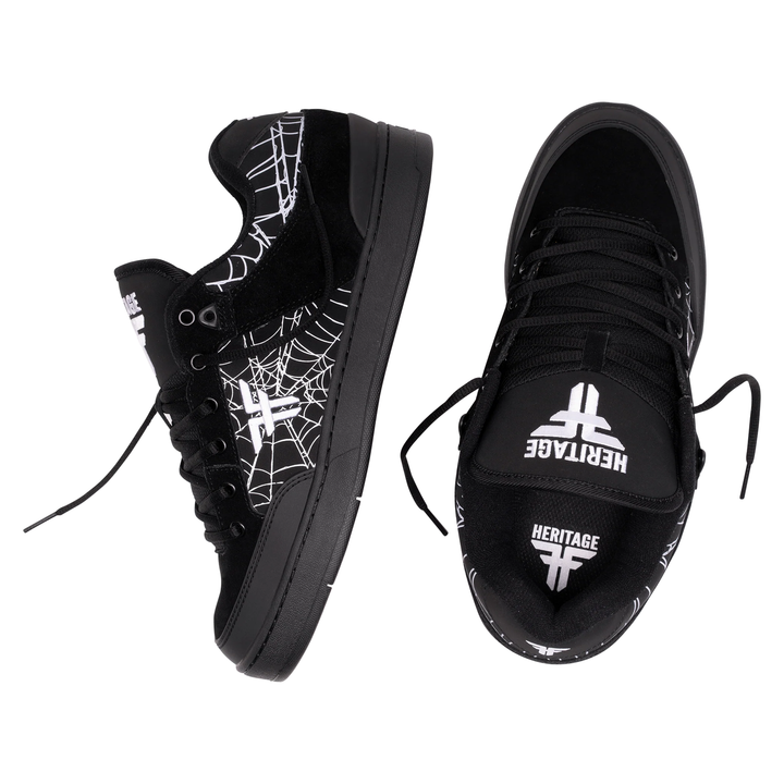 Fallen Heritage Black/Webbed Skateboard Shoes