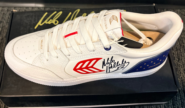 CARIUMA VALLELY PRO Jagger 2024 White Leather Skate Shoes [AUTOGRAPHED]
