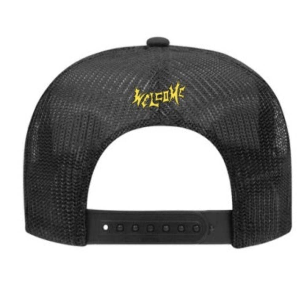 WELCOME X BEETLEJUICE THREE TIMES TRUCKER HAT