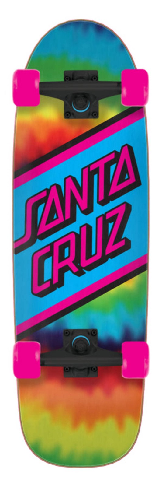 Santa Cruz Rainbow Tie Dye Street Cruzer Complete Skateboard 8.79 x 29.05