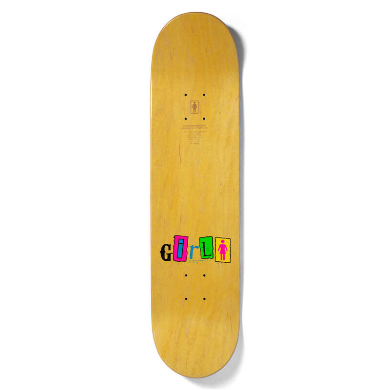 Girl Geering "Out To Lunch" 8" Skateboard Deck