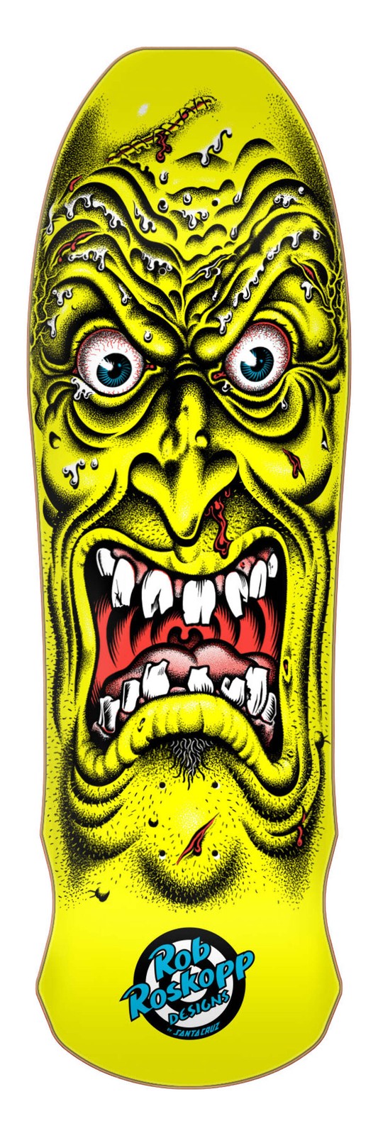 Santa Cruz Rob Roskopp Face Yellow 9.5
