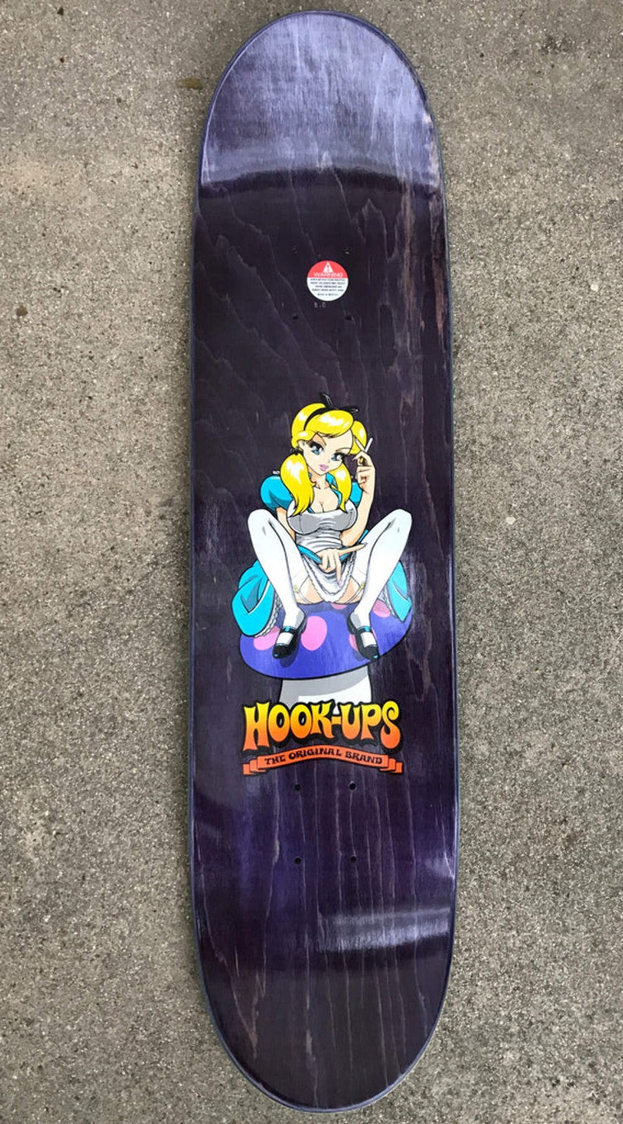 Hook Ups Alice In Wonderland 8" Skateboard Deck