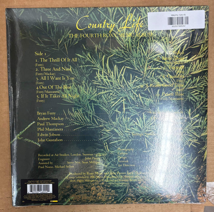 Roxy Music ‎– Country Life Vinyl LP Record