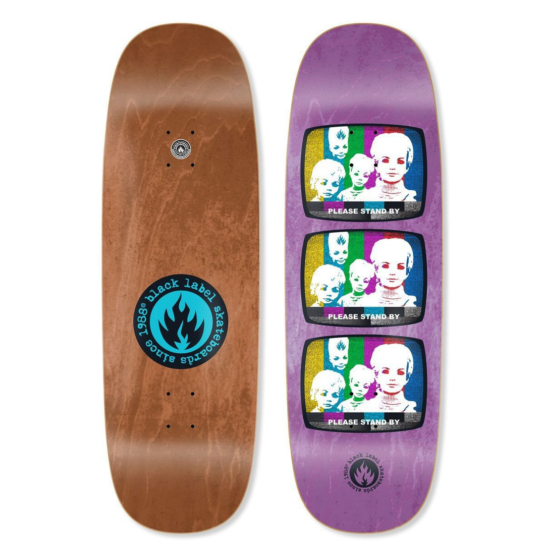 Black Label "Stand By" 10" Jumbotron Shape Skateboard Deck