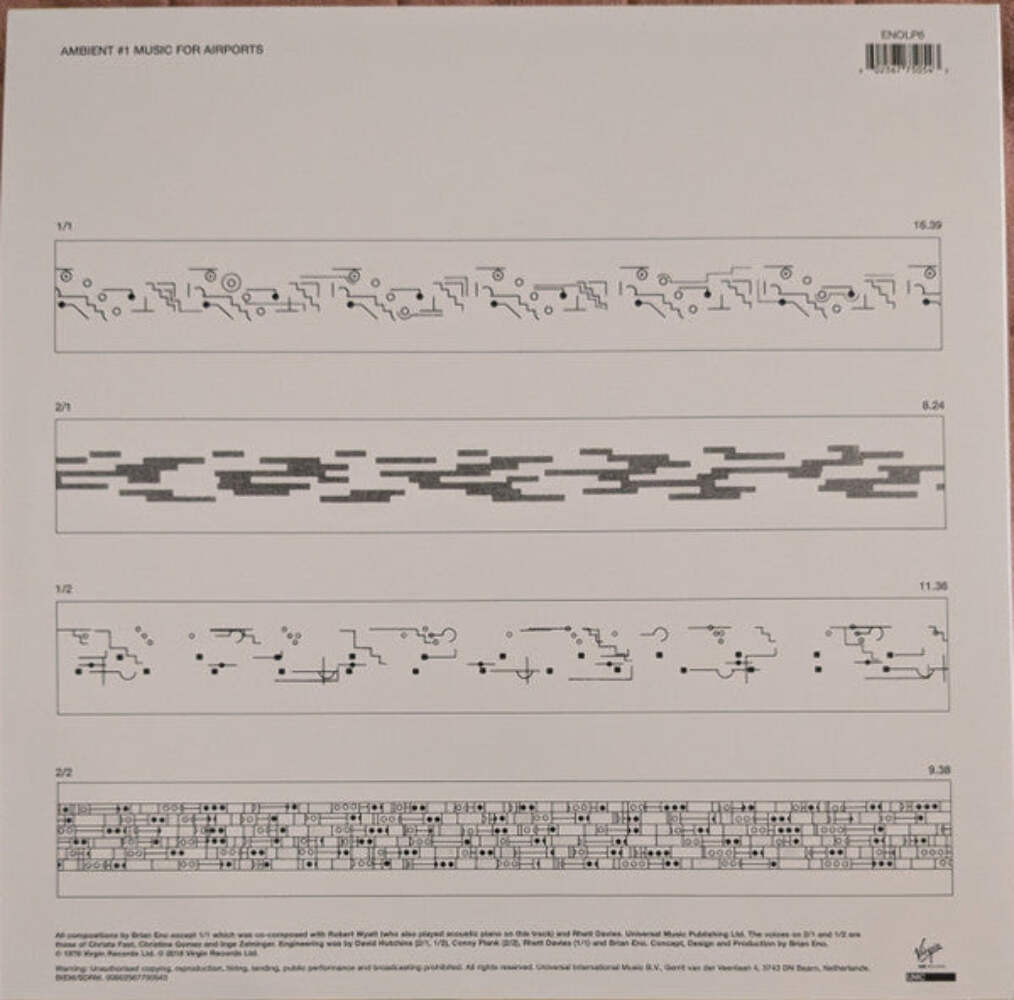 Brian Eno - Ambient 1 (Music For Airports) Vinyl LP Record