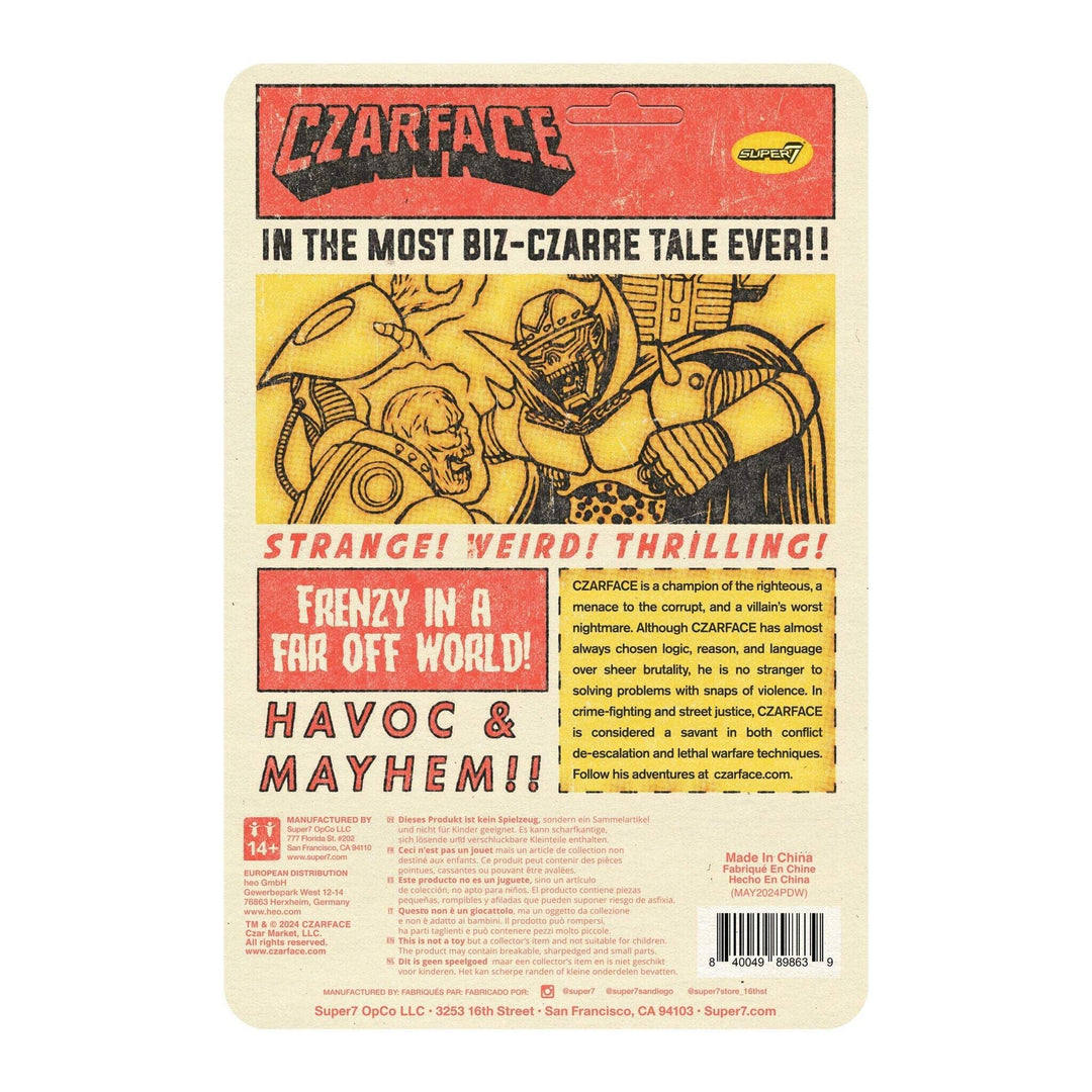 Super7 x CZARFACE (ORANGE & BLACK) ReAction Figure
