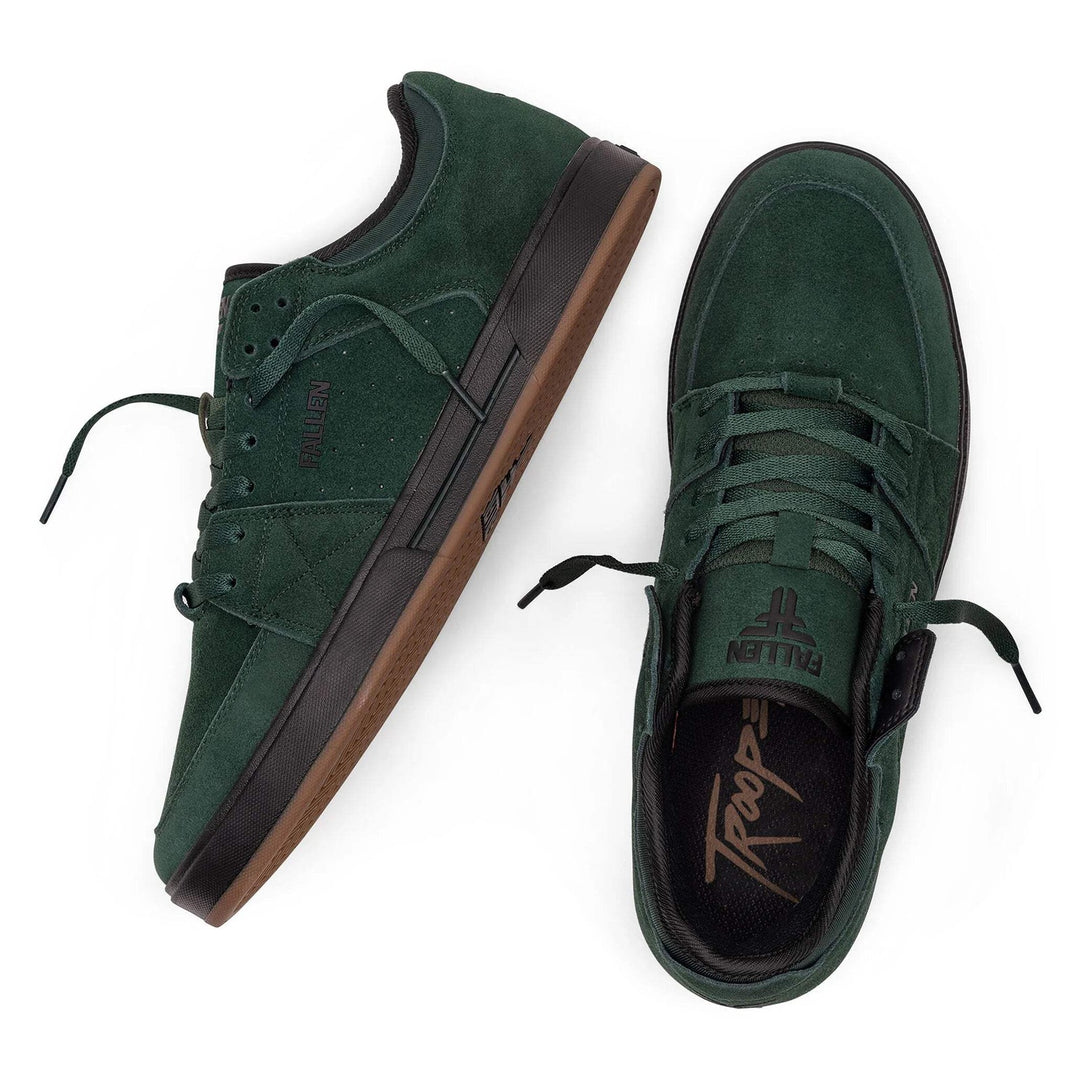 Fallen Trooper Forest Green/Black Skateboard Shoes
