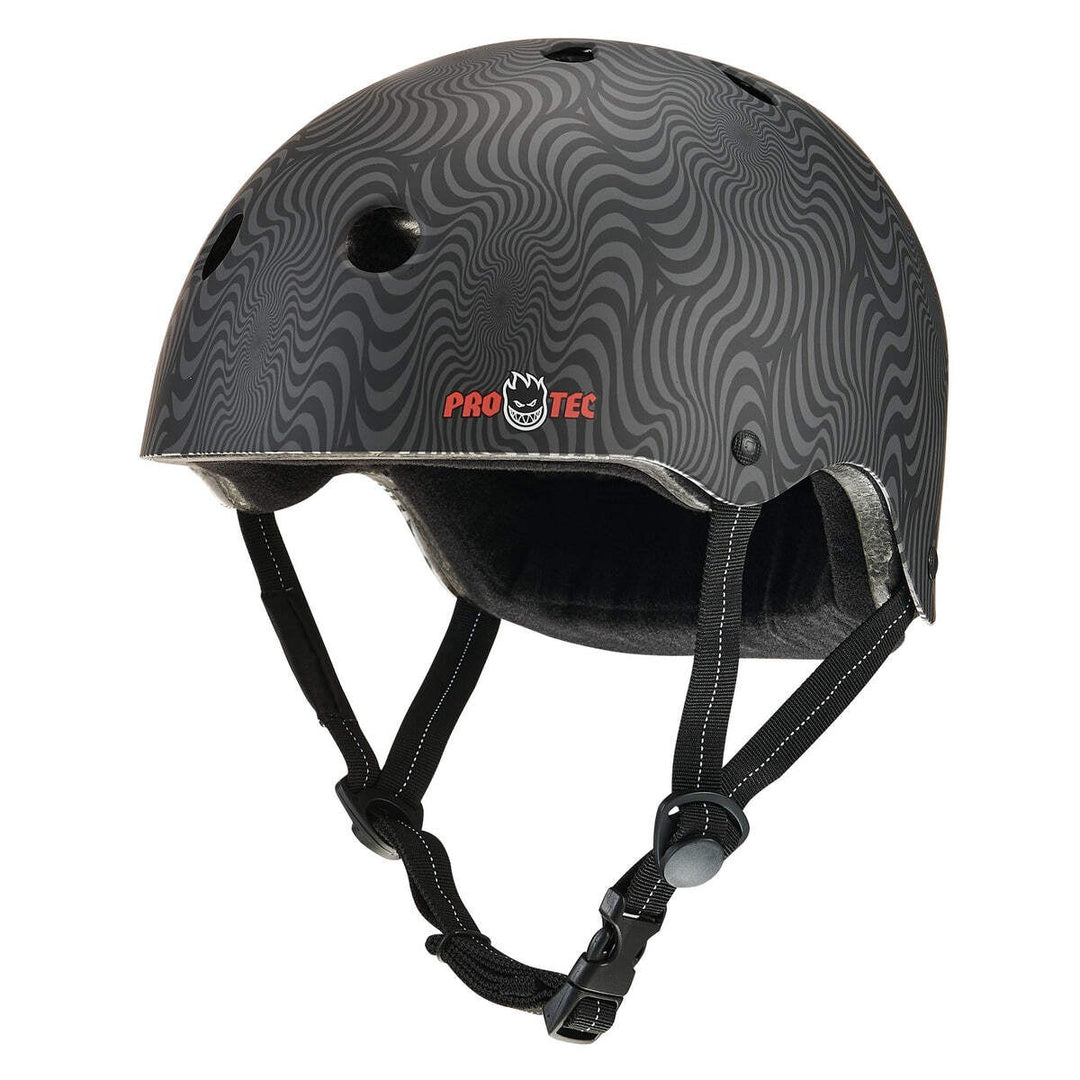 Pro-Tec x Spitfire LOW PRO (Black Swirl) Certified Helmet