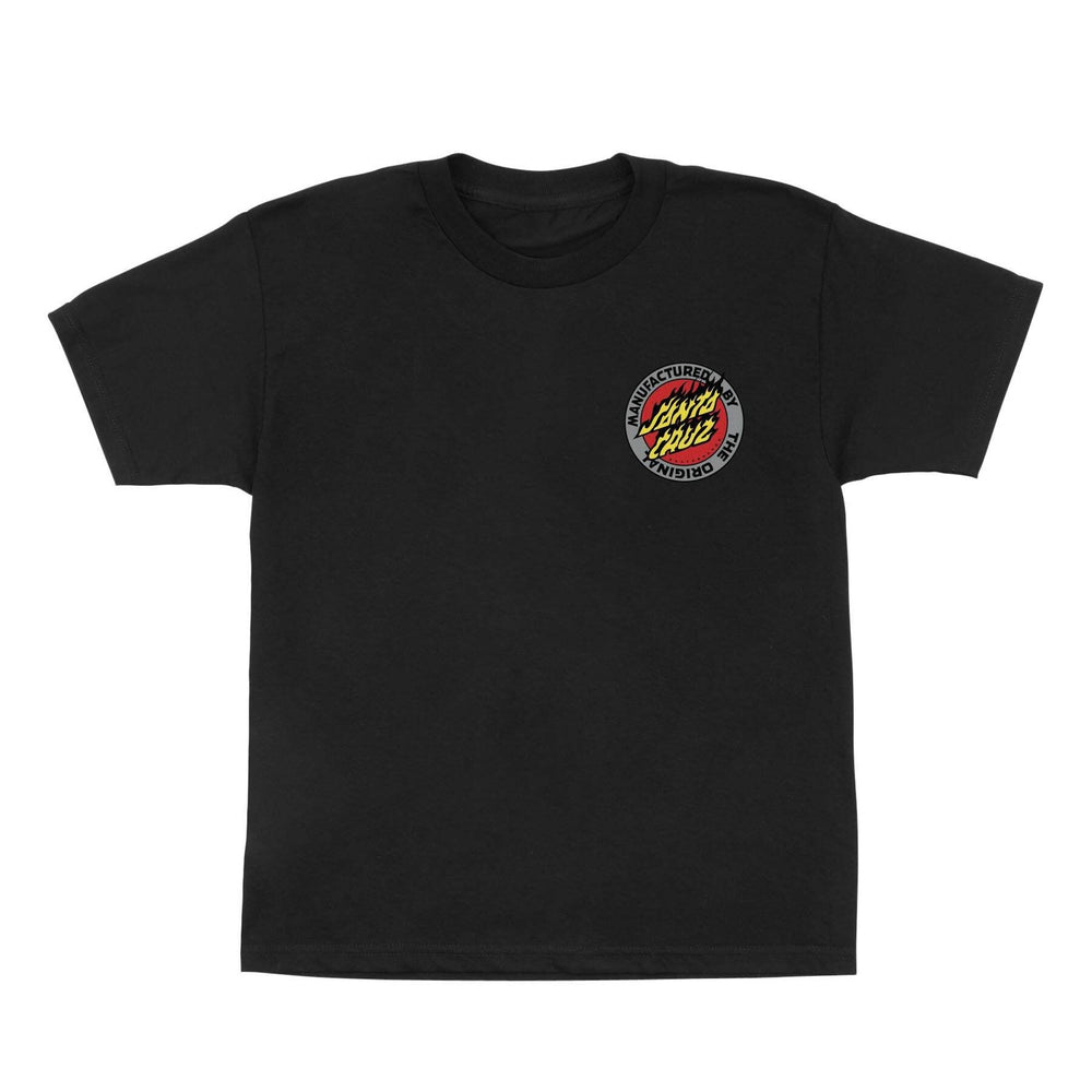Santa Cruz Flamed Mfg Dot Youth T-Shirt