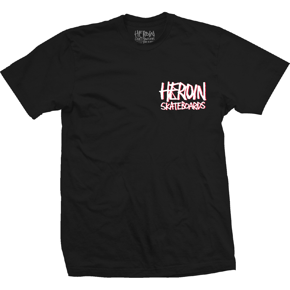 Heroin "Nightmare On Egg St." Black T-Shirt