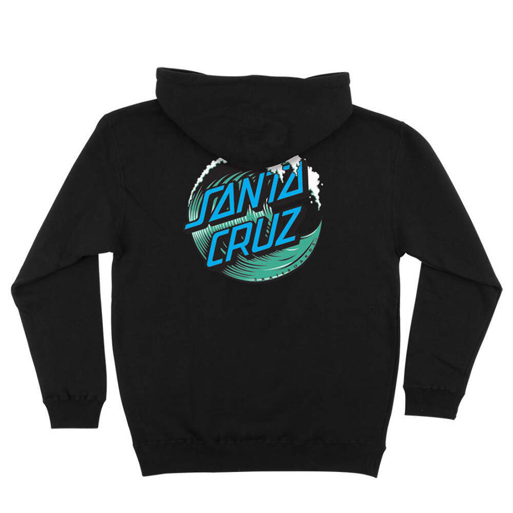 SANTA CRUZ WAVE DOT P/O HEAVYWEIGHT HOODED SWEATSHIRT