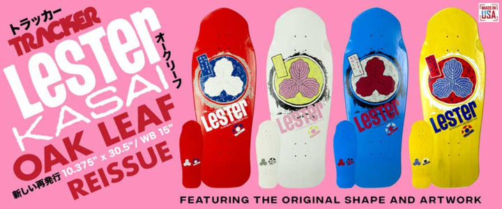 Tracker Lester Kasai Oak Leaf 10.375" Skateboard Deck