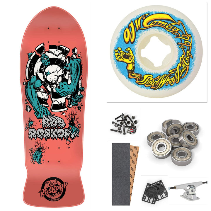 Santa Cruz Rob Roskopp 3 Matte Pink 10.17" Complete Skateboard