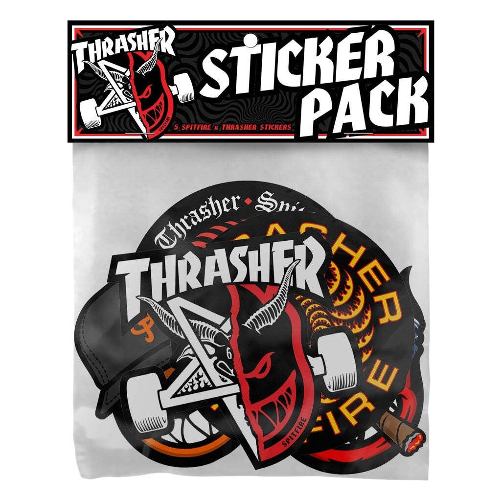 Spitfire x Thrasher 5ct Sticker Pack