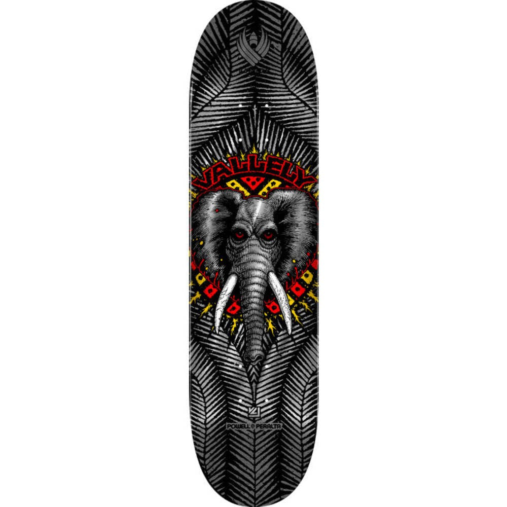 Powell Peralta Vallely Elephant Silver Foil 8.63" [AUTOGRAPHED] Flight Skateboar