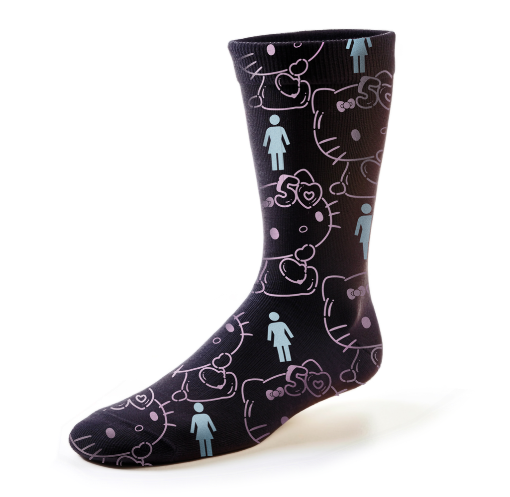 Girl x Hello Kitty 50th All Over Socks