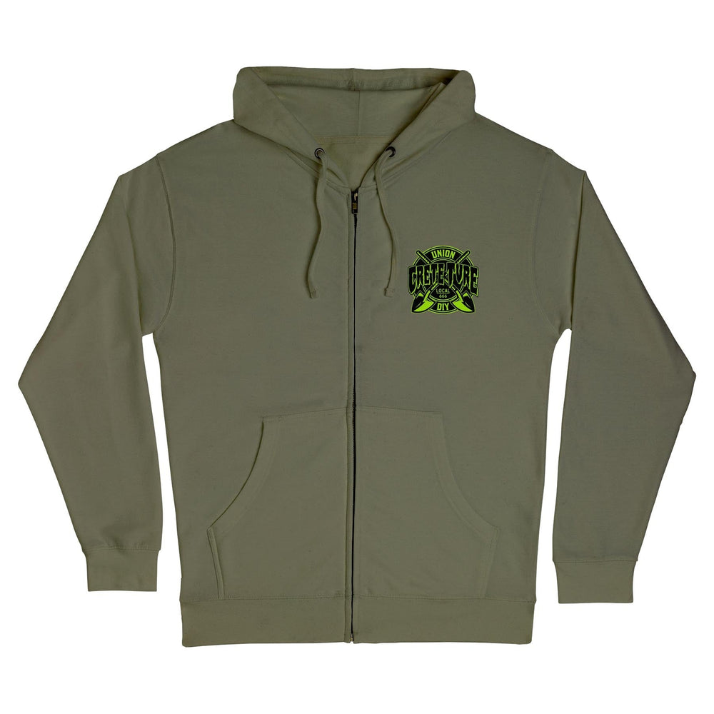 Creature Crete-Ture Diy Zip Heavyweight Hooded Sweatshirt