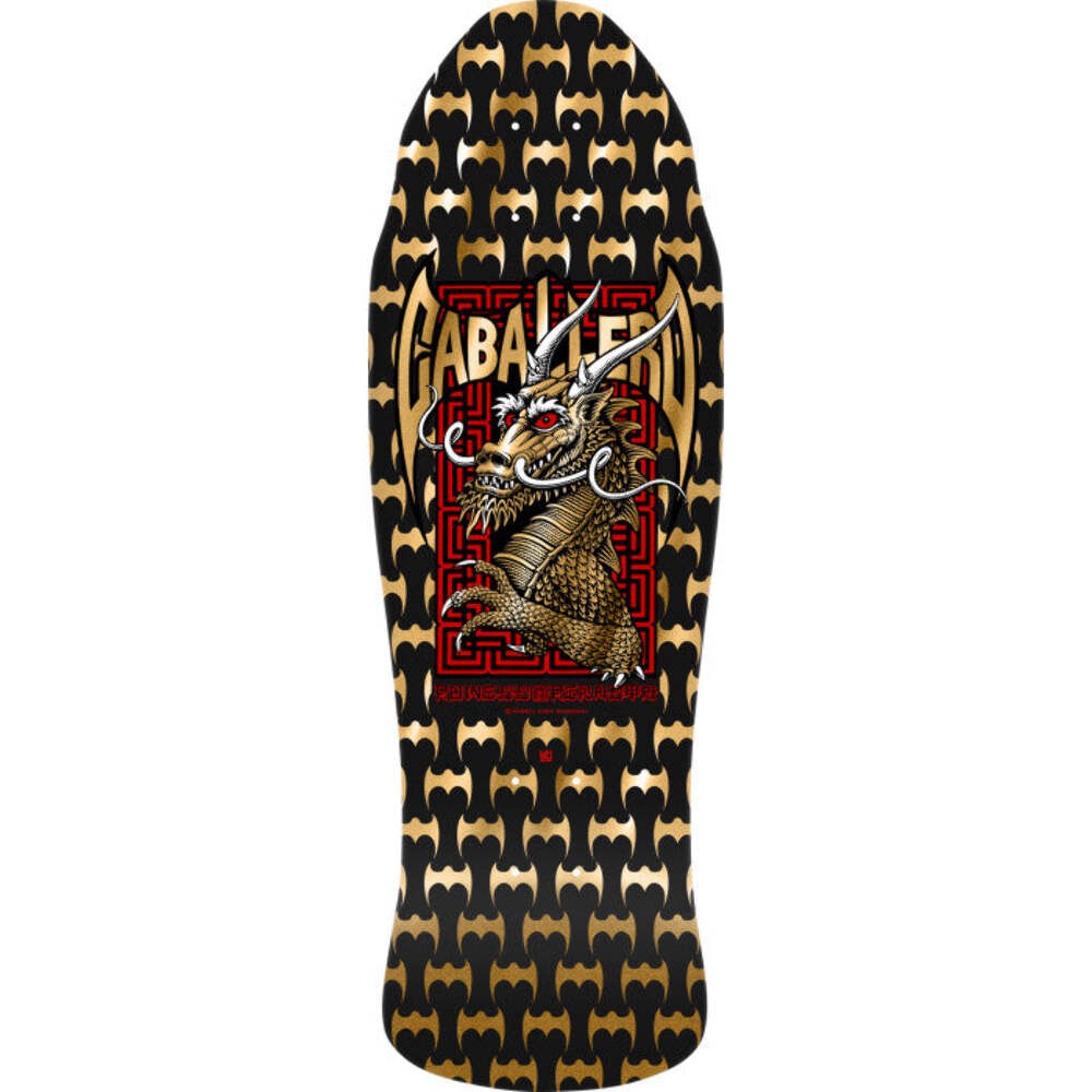Powell Peralta Steve Caballero Street Dragon DNB Black/Gold Foil 9.625" Skateboa