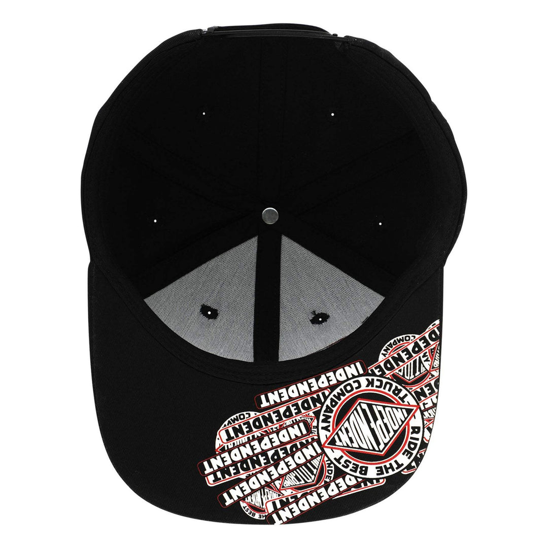 Independent Sticker Slap Snapback Unstructured Hat