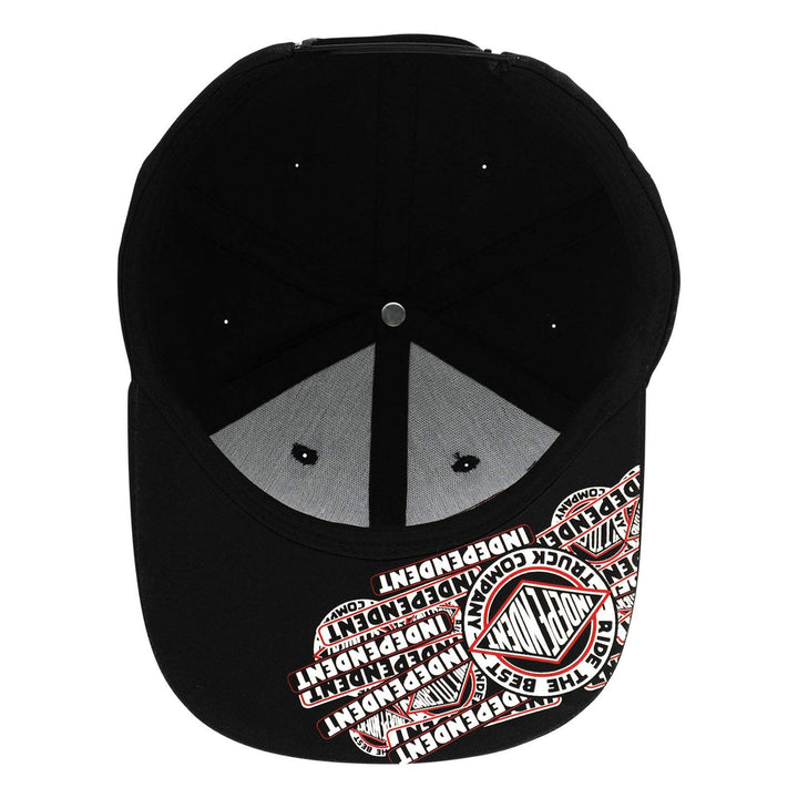 Independent Sticker Slap Snapback Unstructured Hat
