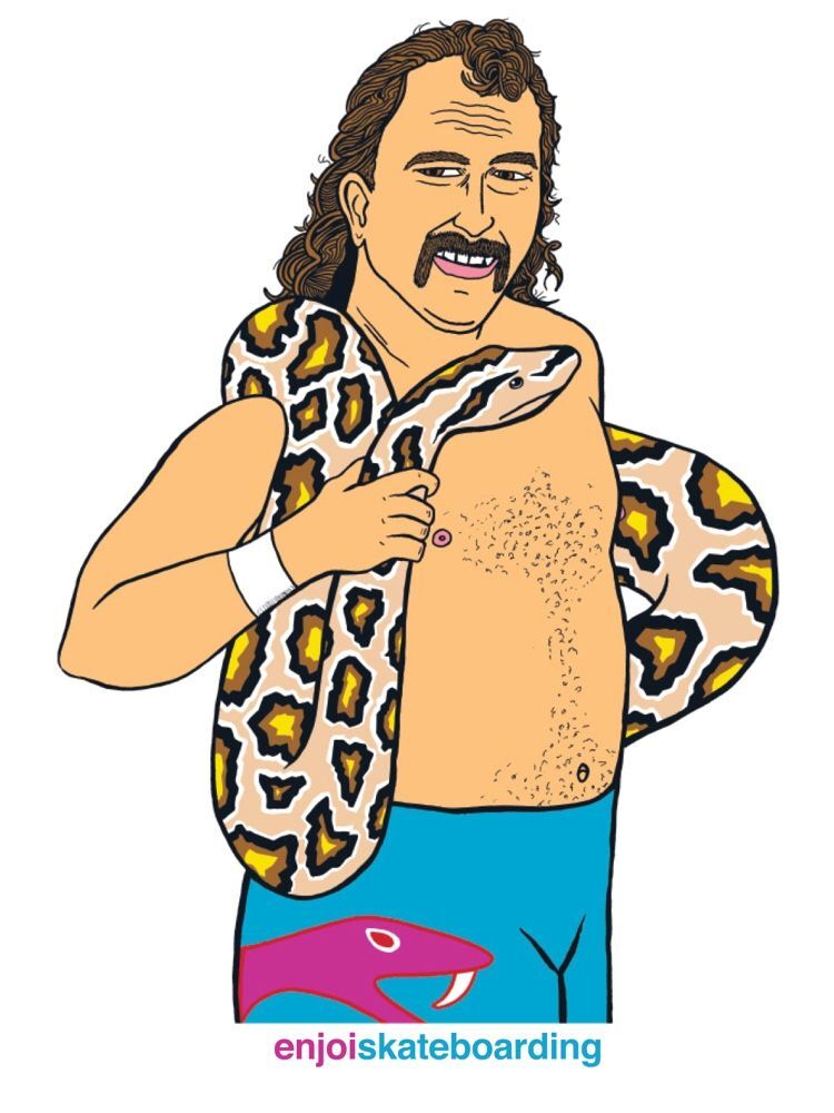 Enjoi Body Slam Jake "The Snake" Roberts Sticker