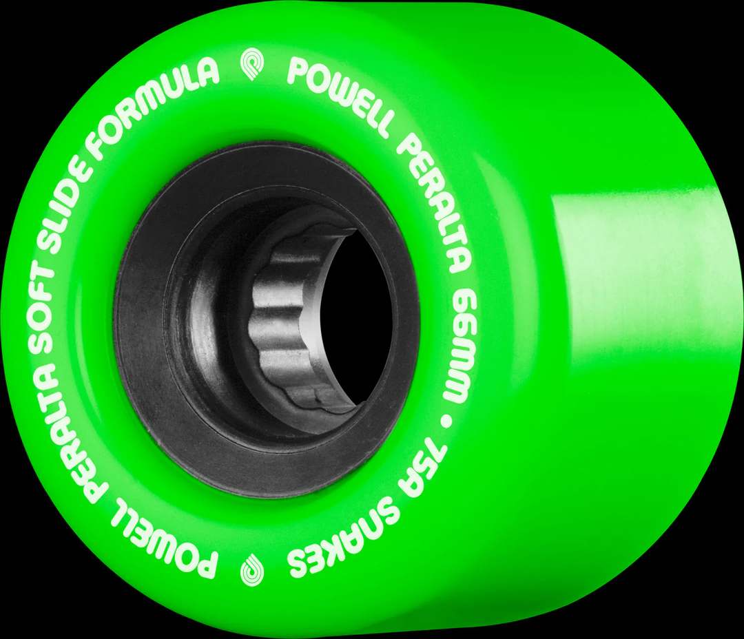 Powell Peralta Snakes 66mm 75a Green Skateboard Wheels