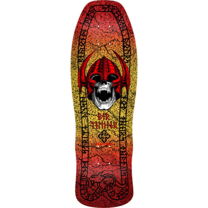 Powell Peralta Per Welinder Nordic Skull Red / Yellow Fade Skateboard Deck