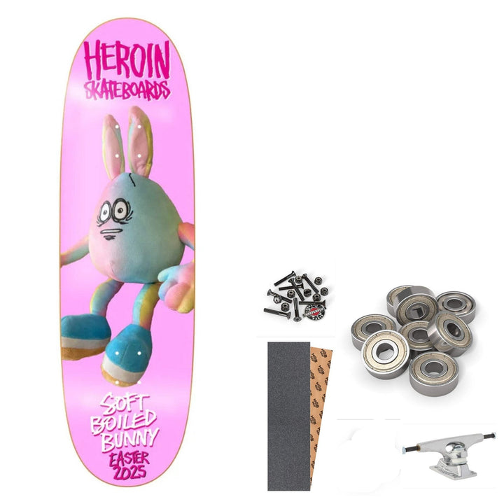 Heroin Soft Boiled Bunny 9.125" Complete Skateboard