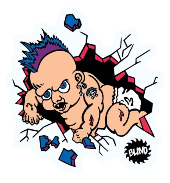 Blind Danny Way Nuke Baby Sticker