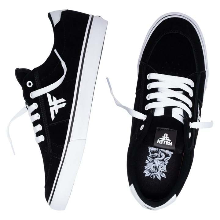 Fallen Bomber Black/White Vulc Skateboard Shoes