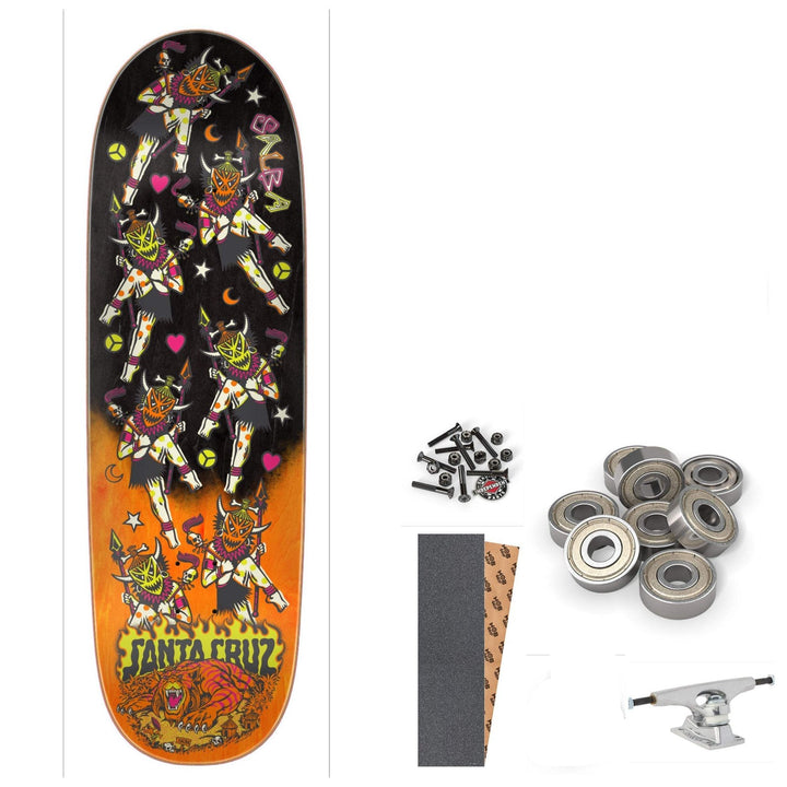 Santa Cruz Salba Firedance 8.8" Egg Complete Skateboard