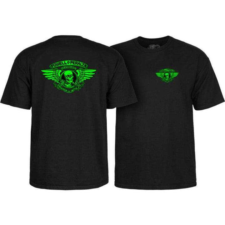 Powell Peralta Winged Ripper Green Blacklight T-Shirt