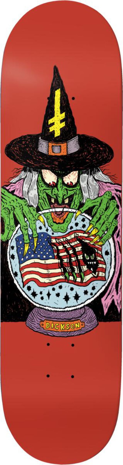 DEATHWISH DICKSON "DEATHWITCH TRIALS" 8" SKATEBOARD DECK