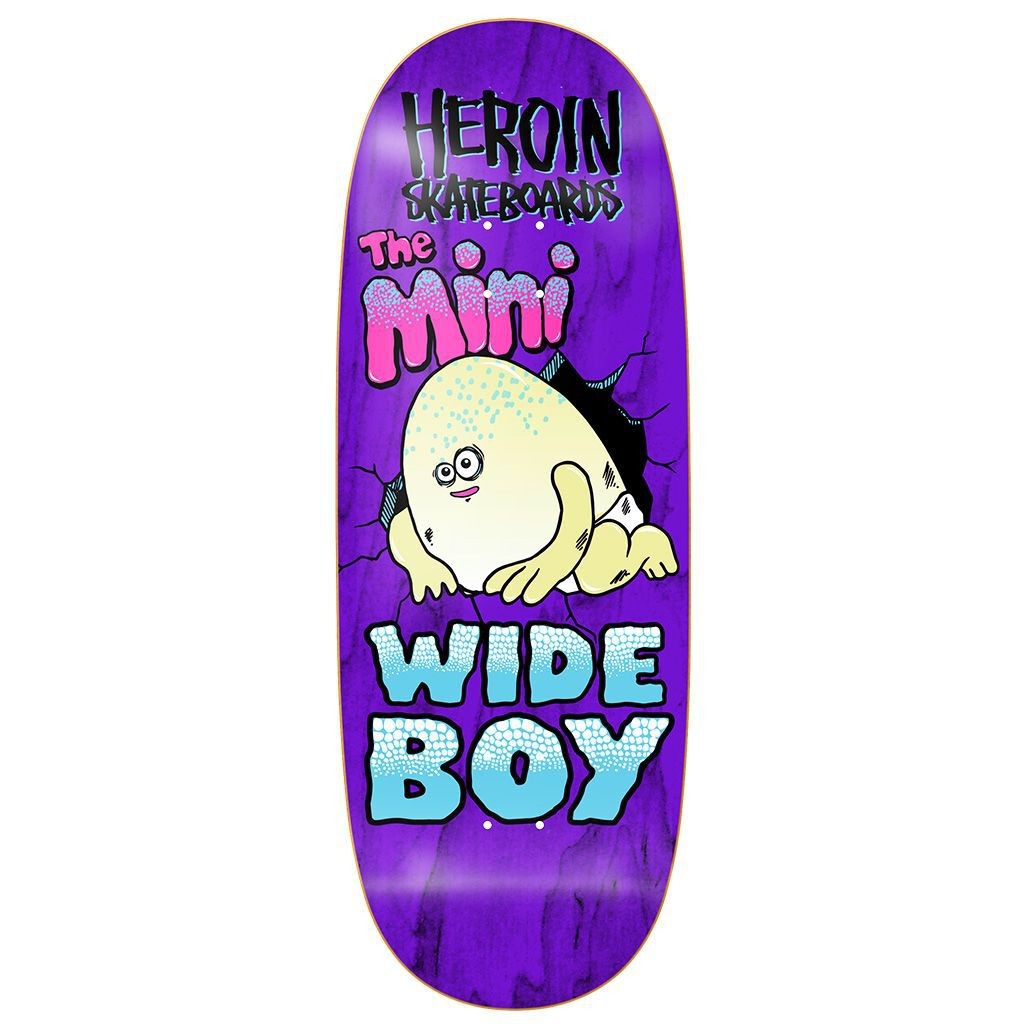 HEROIN Mini Wide Boy 10.5" COMPLETE SKATEBOARD