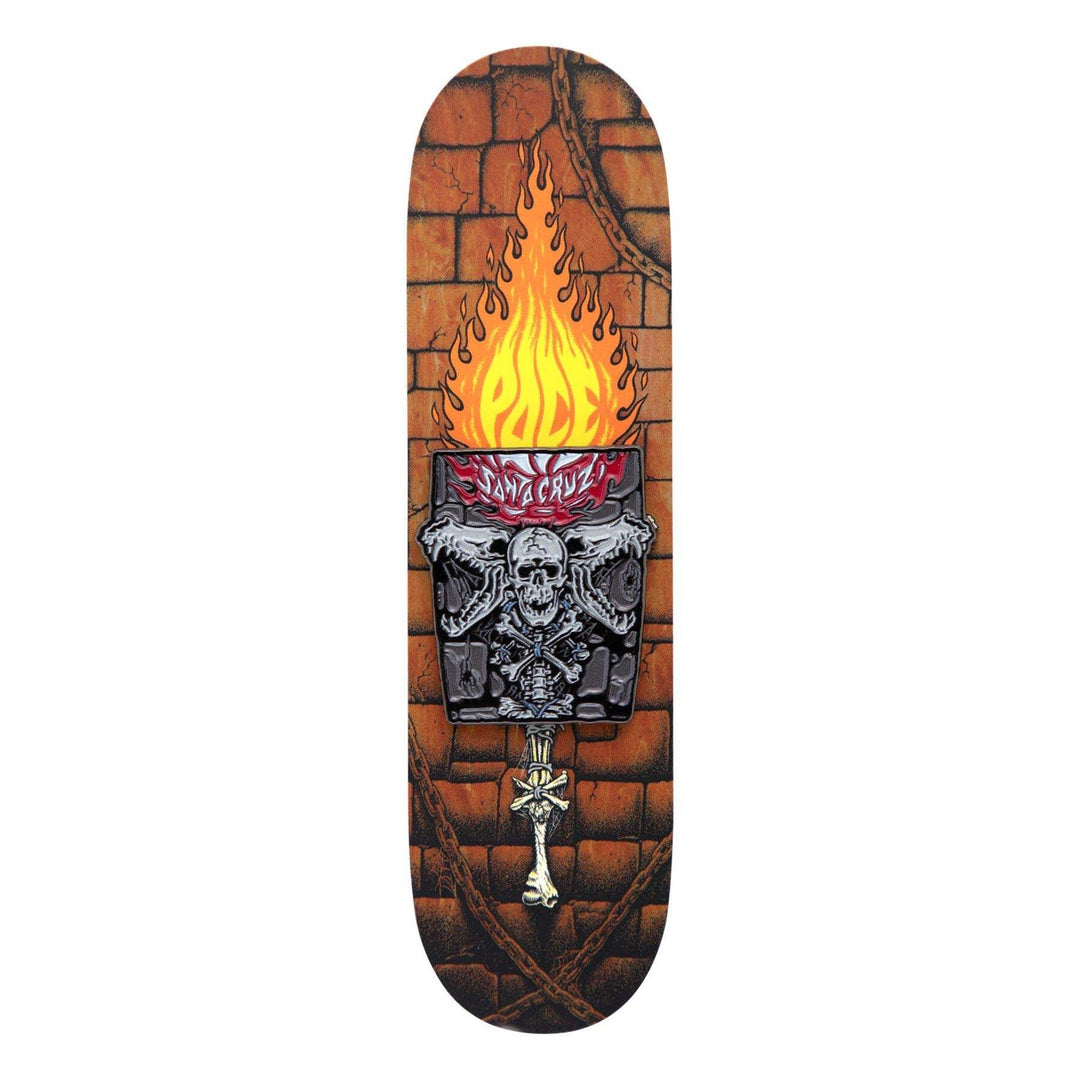 Santa Cruz Pace Torch Push Back Enamel Lapel Pin