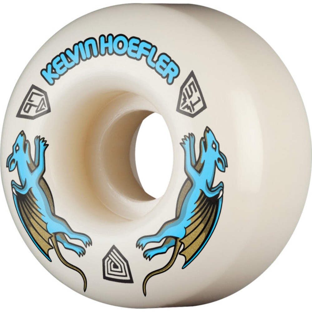 Powell Peralta Kelvin Hoefler Nano Rats Asymmetrical Shape 51mm 97A AV1 Skateboa