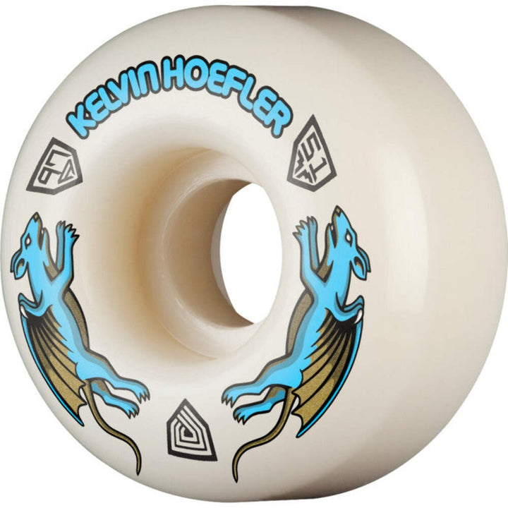 Powell Peralta Kelvin Hoefler Nano Rats Asymmetrical Shape 51mm 97A AV1 Skateboa