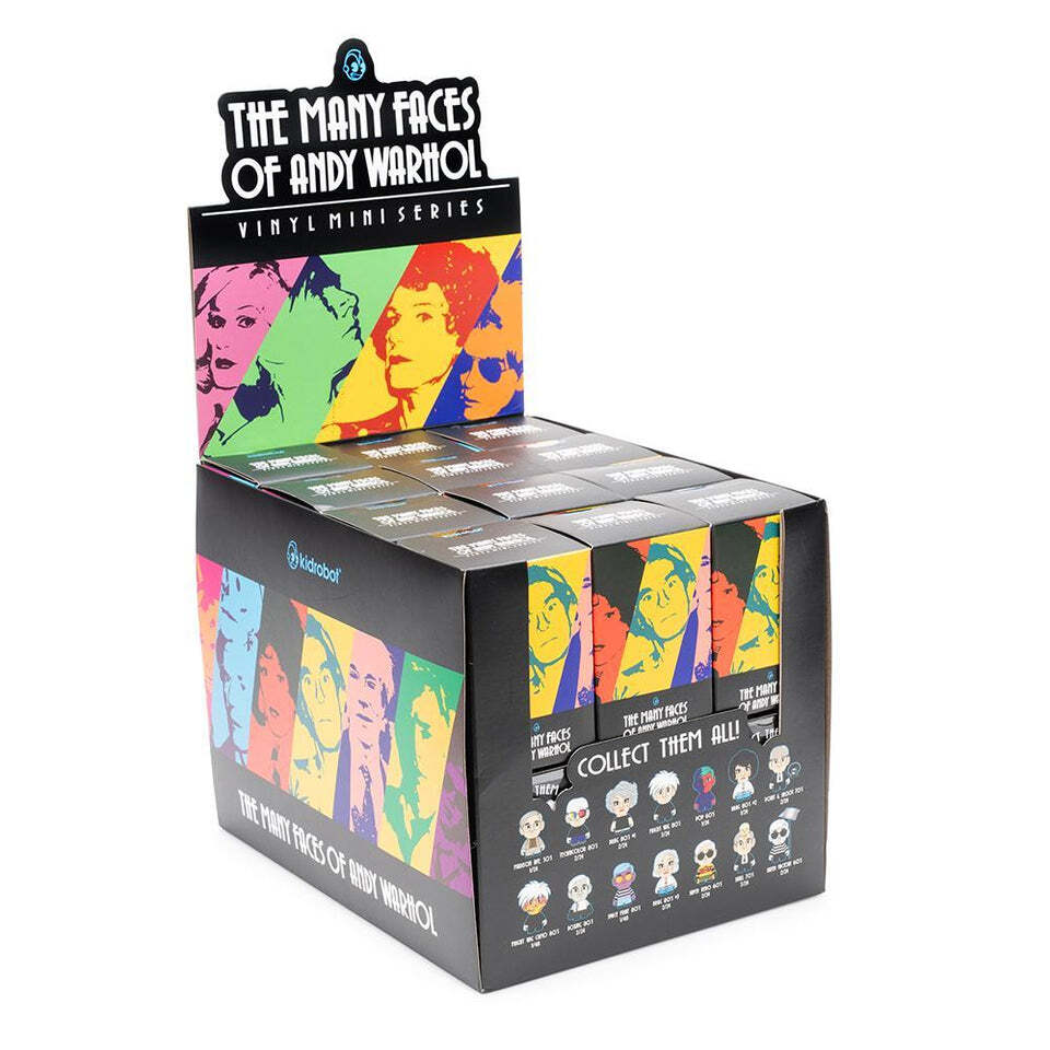 Kidrobot X Andy Warhol The Many Faces Of Warhol 3" Vinyl Figures