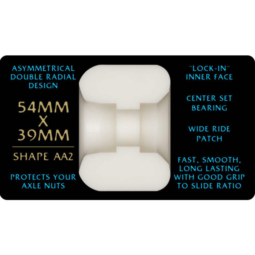 POWELL PERALTA NANO RATS ASYMMETRICAL AA2 54mm 97a SKATEBOARD WHEELS