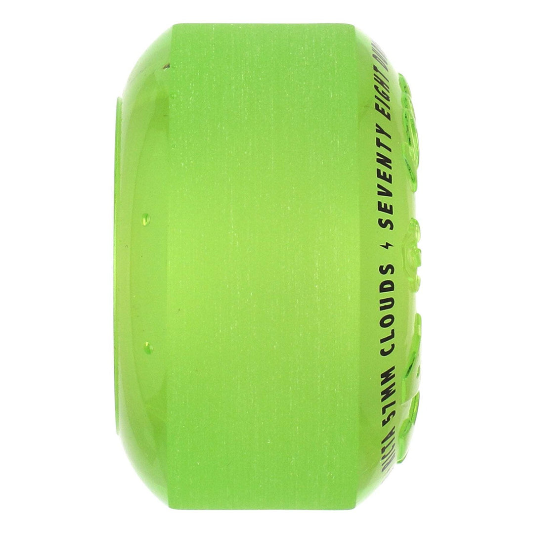 Ricta Clouds Transparent Green GITD 57mm 78a Skateboard Wheels