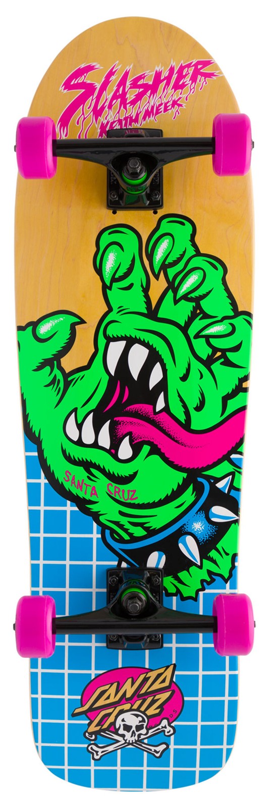 Santa Cruz Meek OG Slasher Hand Shaped Cruzer Complete Skateboard 9.7in x 31.7in