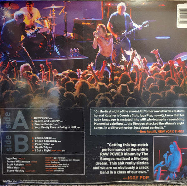 Iggy And The Stooges – Raw Power Live: In The Hands Of The Fans Clear W/ Red & B