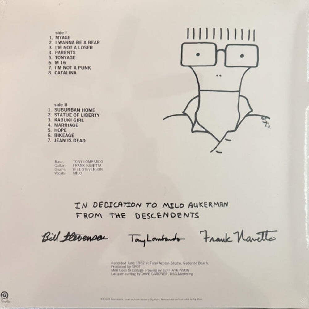 Descendents – Milo Goes To College Vinyl LP Record