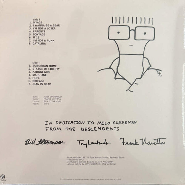 Descendents – Milo Goes To College Vinyl LP Record