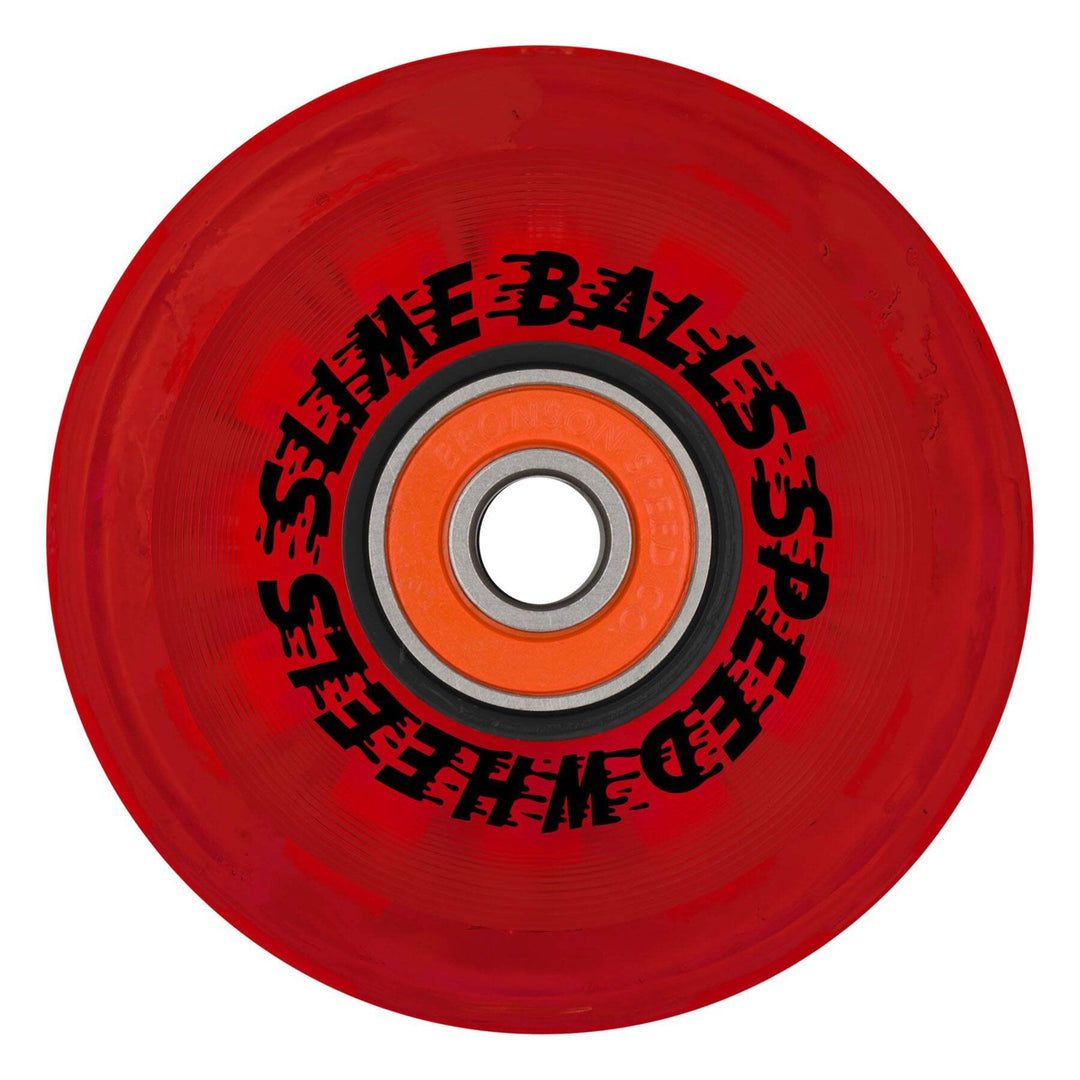 Slime Balls Cafe Light Ups OG Slime Red 60mm 78a Skateboard Wheels