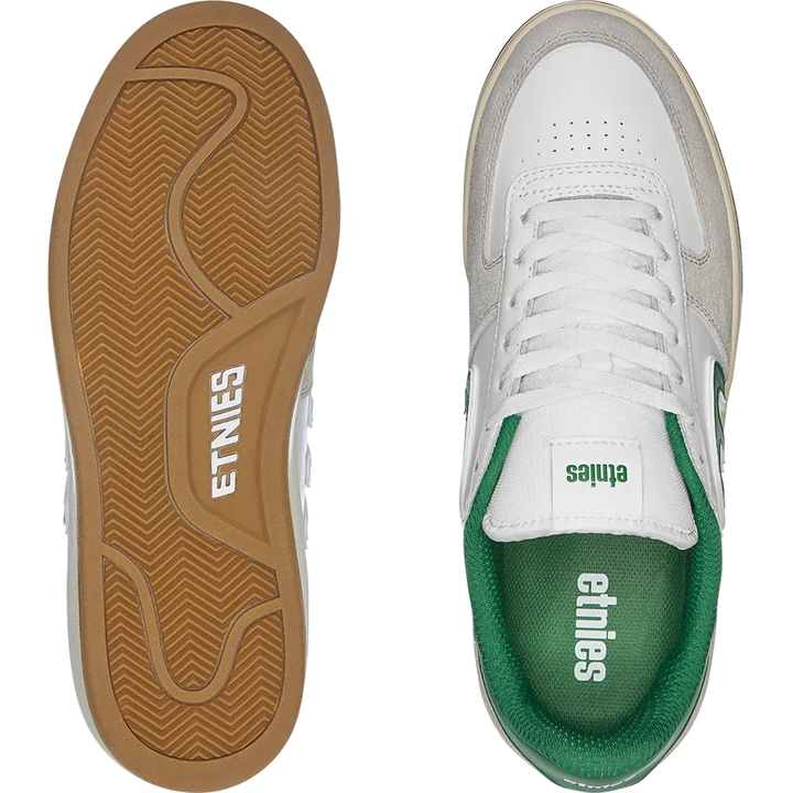 Etnies Emerson (Grey/White/Leather) Skate Shoes